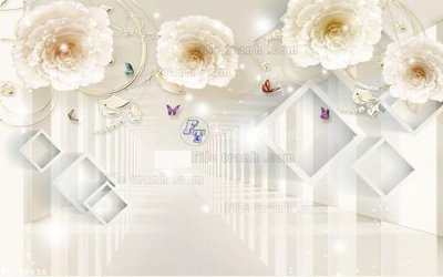 File tranh File in tranh tường 3D FT208936 (ảnh gốc) in trần 3D