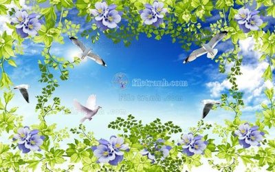 File tranh gốc File in tranh tường 3D FT209005 (bản quyền) độc đáo