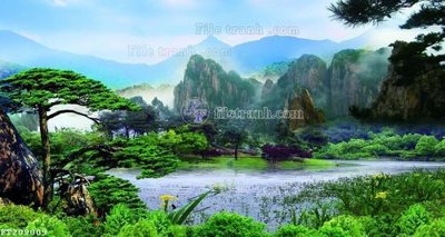 File ảnh File in tranh tường 3D FT209009 (gốc) in quảng cáo ngoài trời