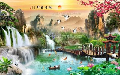 File gốc File in tranh tường 3D FT209012 (trang trí) phòng trẻ em