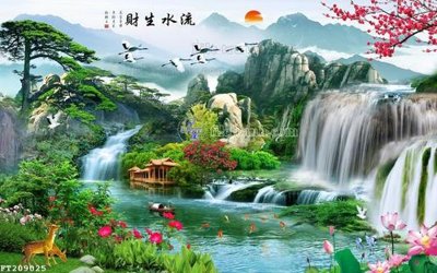 File tranh in tráng gương File in tranh tường 3D FT209025 (siêu nét)