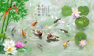 File gốc File in tranh tường 3D FT209086 (trang trí) cho phòng khách