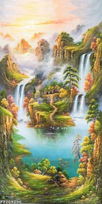 File in ấn File in tranh tường 3D FT209206 chuyên nghiệp