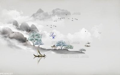 Download file File in tranh tường 3D FT209227 (gốc) in mica đèn LED