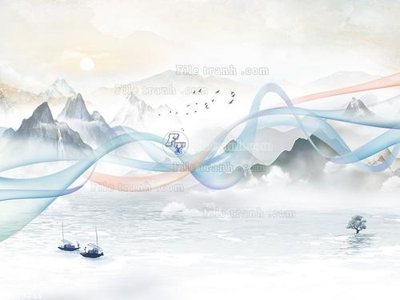 File in lụa File in tranh tường 3D FT209245 (tân cổ điển) File in tranh tường 3D FT209245