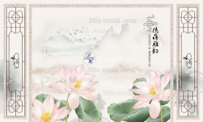 File in trần File in tranh tường 3D FT209267 (bản gốc) mây trời