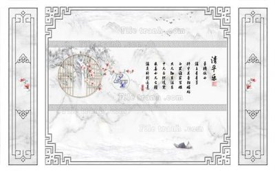 File in mica File in tranh tường 3D FT209272 (bản gốc) làm vách ngăn