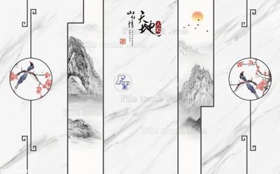 Tải file File in tranh tường 3D FT209300 (gốc) chủ đề hoa sen