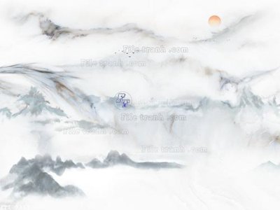 File gốc File in tranh tường 3D FT209331 (bản quyền) cho in ấn