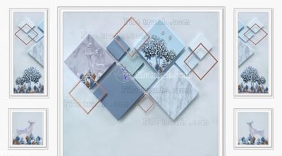 Tải file gốc File in tranh tường 3D FT209389 dùng cho in ấn