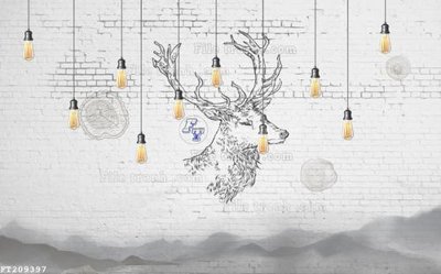 File gốc File in tranh tường 3D FT209397 (in lụa) tranh mã đáo