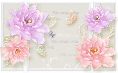 Tải file gốc in lụa File in tranh tường 3D FT209416 siêu nét