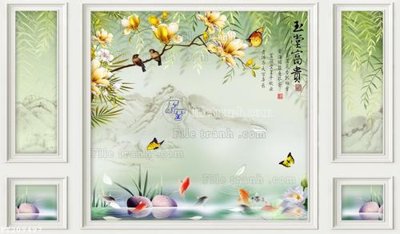 File tranh in trần 3D File in tranh tường 3D FT209497 (ảnh gốc)