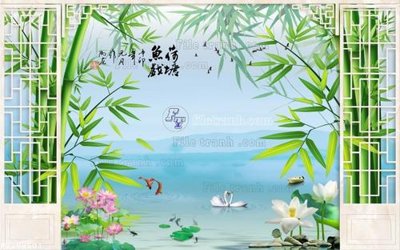 File PSD in ấn File in tranh tường 3D FT209501 (chất lượng cao)