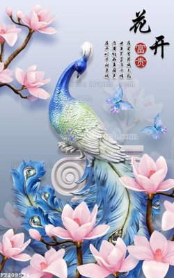 File gốc File in tranh tường 3D FT209574 (in tráng gương) ốp tường