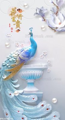 File in mica File in tranh tường 3D FT209578 (ảnh gốc) đẹp