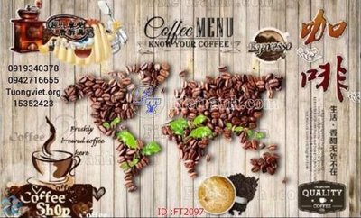 File gốc File psd tường quán cà phê FT2097 (phiên bản chuẩn) để in ấn