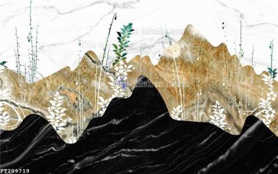 File gốc File in tranh tường 3D FT209719 (in lụa) tranh mã đáo