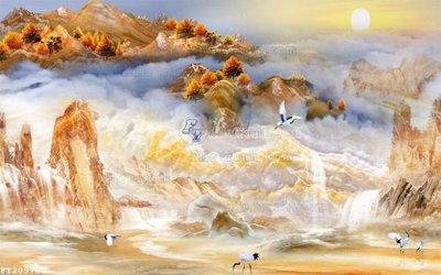 File gốc File in tranh tường 3D FT209769 (vector) cho in ấn