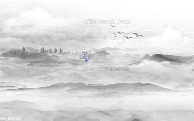 File ảnh gốc File in tranh tường 3D FT209809 không vỡ nét