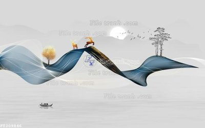 File gốc File in tranh tường 3D FT209846 (in tráng gương) nghệ thuật