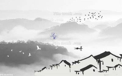 File gốc File in tranh tường 3D FT209856 (AI/EPS) cho in ấn