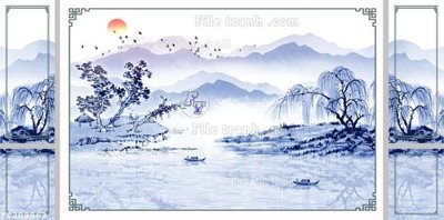 File tranh File in tranh tường 3D FT209863 (bản gốc) treo phòng ăn