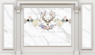 Download file gốc File in tranh tường 3D FT209892 (in mica) logo