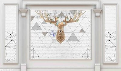 File gốc File in tranh tường 3D FT209893 (in lụa) họa tiết 3D