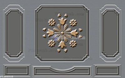File in mica File in tranh tường 3D FT209915 (bản gốc) sắc sảo