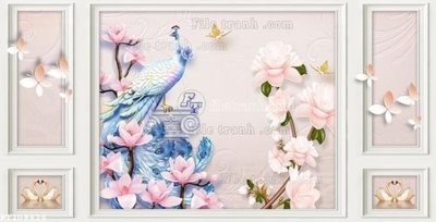 Hình ảnh file gốc in lụa File in tranh tường 3D FT209924