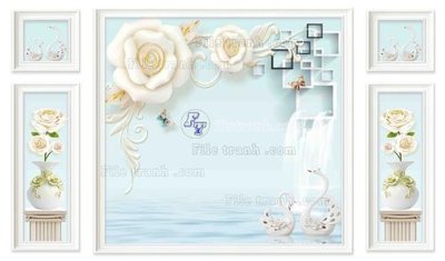 Download file File in tranh tường 3D FT209929 (gốc) in mica bàn thờ