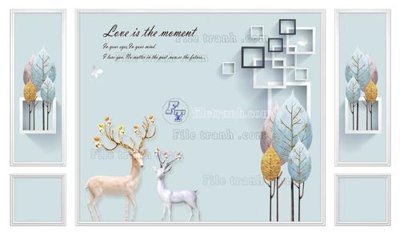 File in ấn File in tranh tường 3D FT209943 (bản gốc) sắc nét