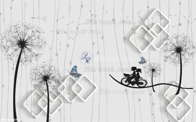 File gốc File in tranh tường 3D FT209959 (trang trí) phòng ngủ