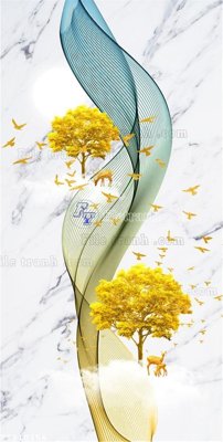 File in lụa File in tranh tường 3D FT210156 (hoa văn) File in tranh tường 3D FT210156