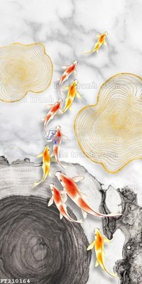 File tranh File in tranh tường 3D FT210164 (gốc) in trên kính