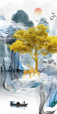 Tải file File in tranh tường 3D FT210175 (PSD) cho in tranh 3D