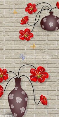 File in lụa File in tranh tường 3D FT210195 (hoa văn) File in tranh tường 3D FT210195