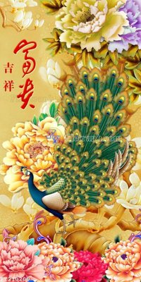 Tải file File in tranh tường 3D FT210200 (gốc) chủ đề phong thủy