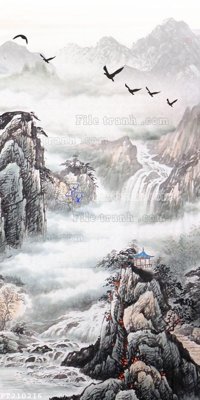 File gốc File in tranh tường 3D FT210216 (bản quyền) cho in ấn