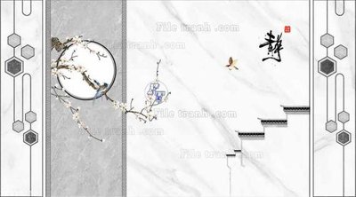 Cung cấp file tranh gốc File in tranh tường 3D FT210230 độc quyền