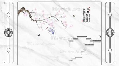 File PSD in ấn File in tranh tường 3D FT210234 (chất lượng cao)