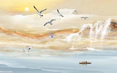 Download file gốc File in tranh tường 3D FT210305 (in mica) 3D