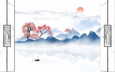 File gốc File in tranh tường 3D FT210324 (cho in UV) siêu nét