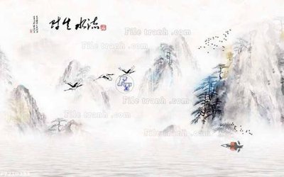 File gốc File in tranh tường 3D FT210332 (cho in 3D) độc đáo