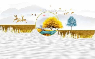 File tranh File in tranh tường 3D FT210344 (gốc) in trên kính