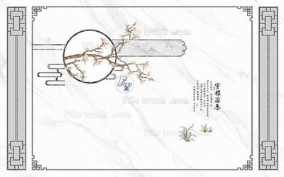 File tranh in tráng gương File in tranh tường 3D FT210370 (siêu nét)