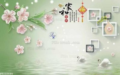 File gốc File in tranh tường 3D FT210444 (bản quyền) cho in ấn