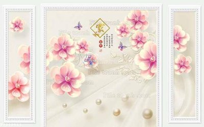 Download file gốc File in tranh tường 3D FT210511 (in lụa) tranh 3D