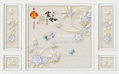 File gốc in ấn File in tranh tường 3D FT210521 độ phân giải cao